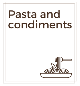PASTA AND CONDIMENTS